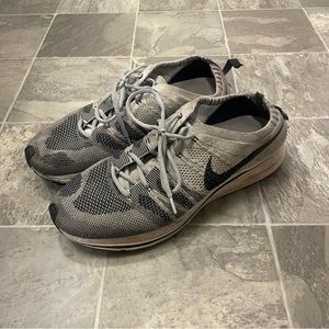 Nike Flyknit Racer running sneakers grey